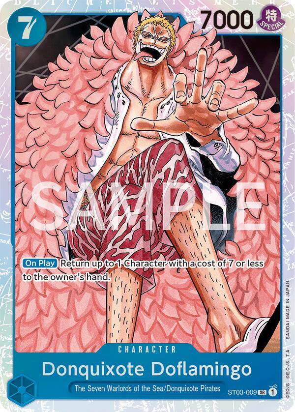 Character, Donquixote Pirates, Revision Pack Cards, Super Rare, The Seven Warlords of the Sea Donquixote Doflamingo [Revision Pack Cards] - Trading Card World