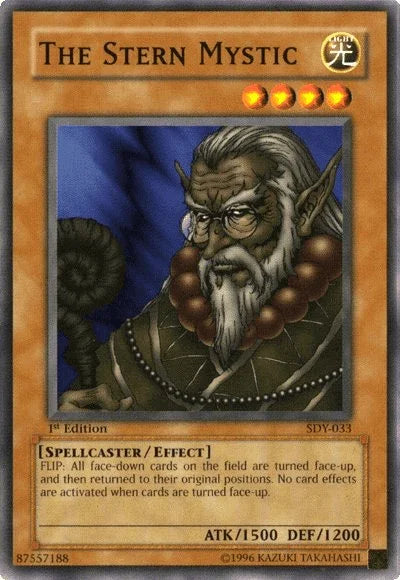1st Edition, Common, Effect Monster, Light, Spellcaster, Starter Deck: Yugi, Unlimited The Stern Mystic [SDY-033] Common - Trading Card World