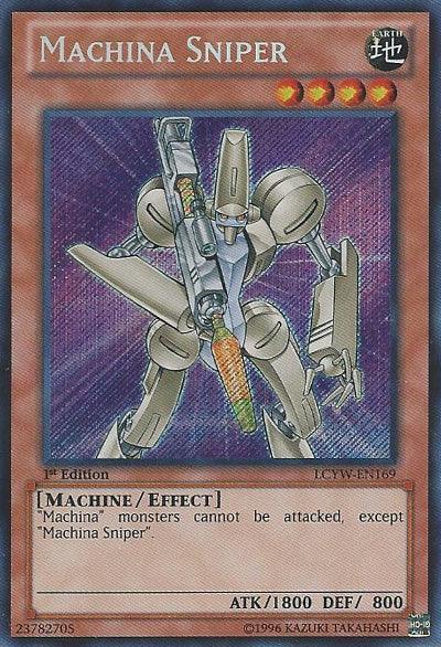 1st Edition, Earth, Effect Monster, Legendary Collection 3: Yugi's World, Machine, Secret Rare, Unlimited Machina Sniper [LCYW-EN169] Secret Rare - Trading Card World