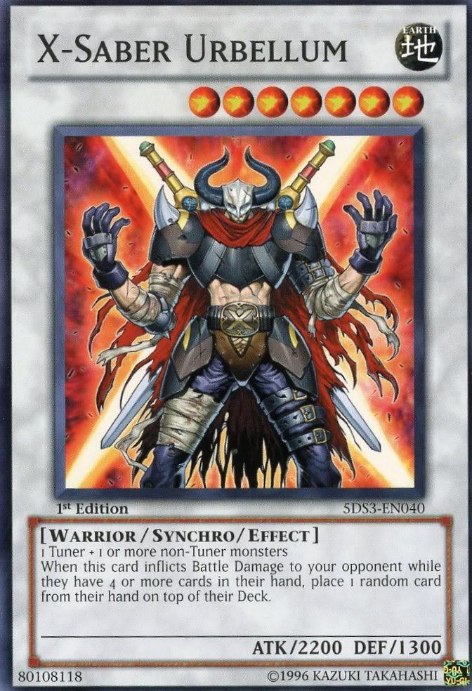 1st Edition, Common, Earth, Starter Deck: Duelist Toolbox, Synchro/Effect Monster, Warrior X-Saber Urbellum [5DS3-EN040] Common - Trading Card World