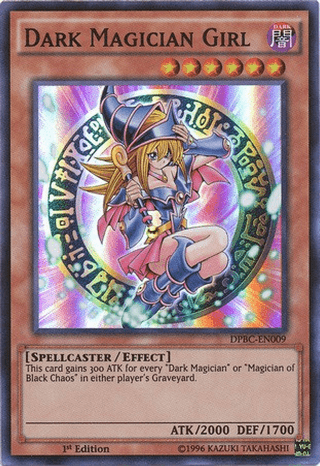 1st Edition, Dark, Duelist Pack: Battle City, Effect Monster, Spellcaster, Super Rare Dark Magician Girl [DPBC-EN009] Super Rare - Trading Card World