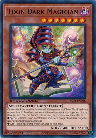 1st Edition, Common, Dark, Speed Duel: Match of the Millennium, Spellcaster, Toon/Effect Monster Toon Dark Magician [SS04-ENB08] Common - Trading Card World