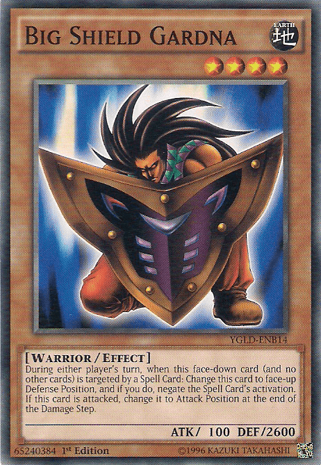 1st Edition, Common, Earth, Effect Monster, King of Games: Yugi's Legendary Decks, Unlimited, Warrior Big Shield Gardna [YGLD-ENB14] Common - Trading Card World