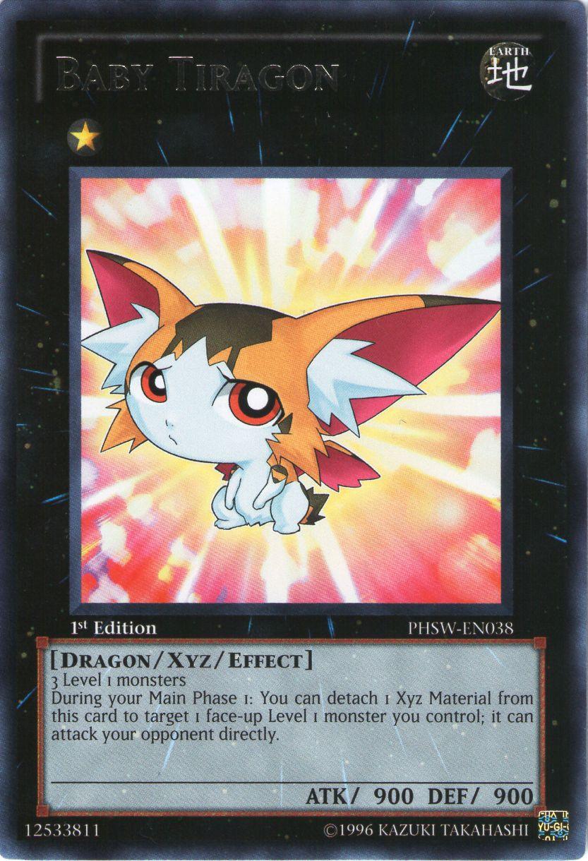 1st Edition, Dragon, Earth, Photon Shockwave, Rare, Unlimited, Xyz/Effect Monster Baby Tiragon [PHSW-EN038] Rare - Trading Card World