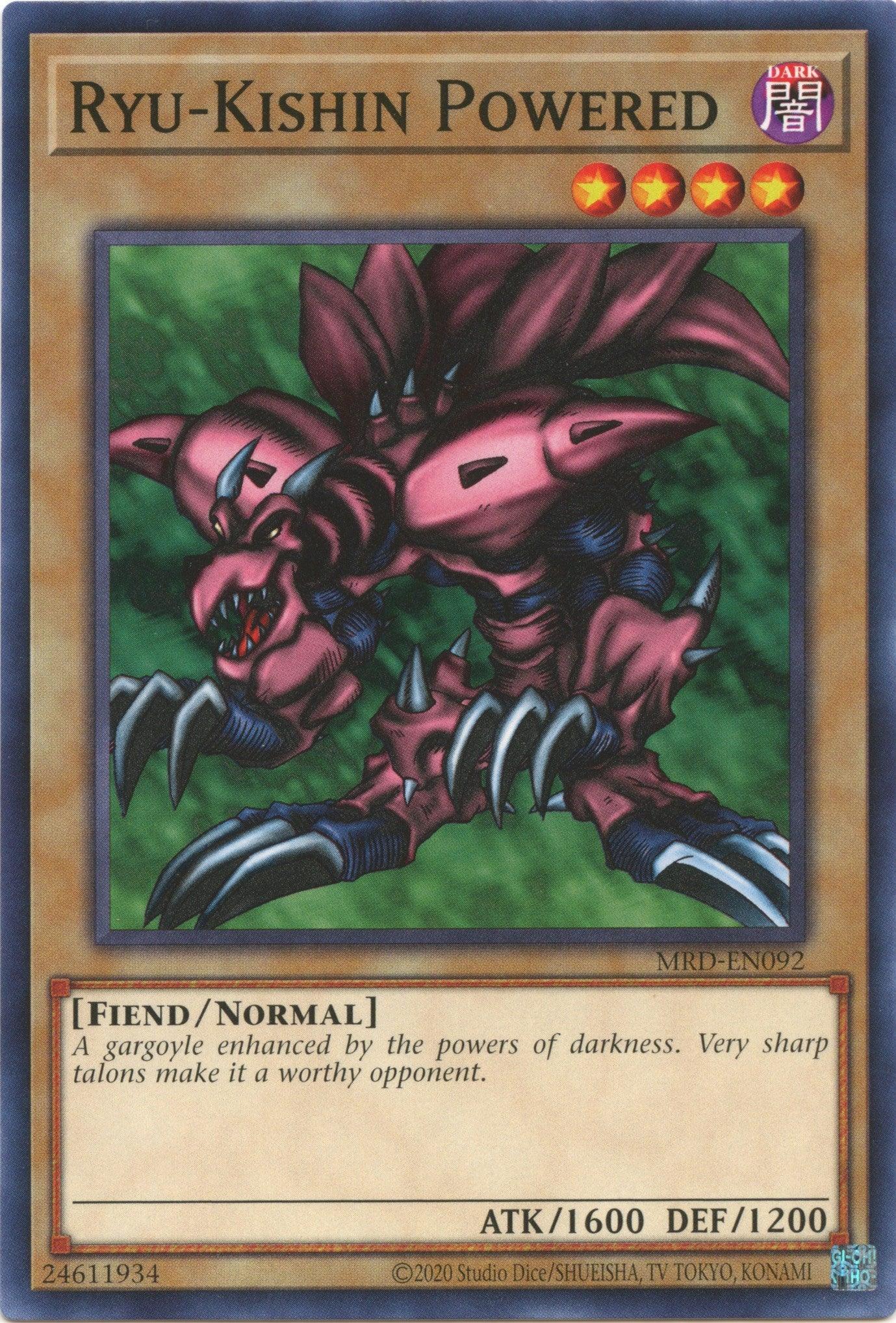 Common, Dark, Fiend, Metal Raiders (25th Anniversary Edition), Normal Monster, Unlimited Ryu-Kishin Powered (25th Anniversary) [MRD-EN092] Common - Trading Card World
