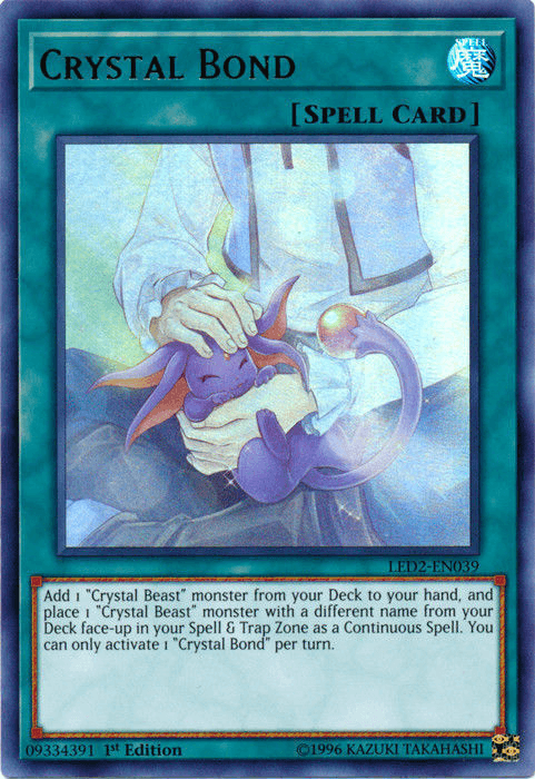1st Edition, Legendary Duelists: Ancient Millennium, Normal Spell, Spell, Ultra Rare Crystal Bond [LED2-EN039] Ultra Rare - Trading Card World