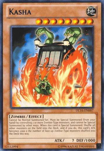 Duelist League Promo, Earth, Effect Monster, Rare, Unlimited, Zombie Kasha (Blue) [DL16-EN007] Rare - Trading Card World