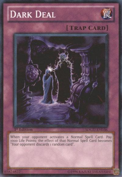 1st Edition, Common, Normal Trap, Structure Deck: Gates of the Underworld, Trap, Unlimited Dark Deal [SDGU-EN036] Common - Trading Card World