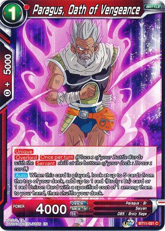 Paragus, Oath of Vengeance (BT11-021) [Vermilion Bloodline]
