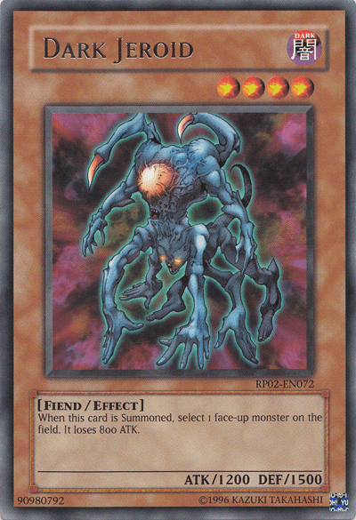Dark, Effect Monster, Fiend, Rare, Retro Pack 2, Unlimited Dark Jeroid [RP02-EN072] Rare - Trading Card World