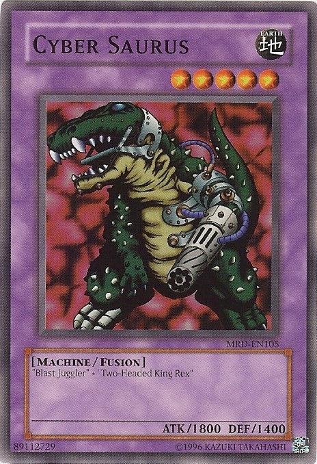 Common, Earth, Fusion Monster, Machine, Metal Raiders, Unlimited Cyber Saurus [MRD-EN105] Common - Trading Card World