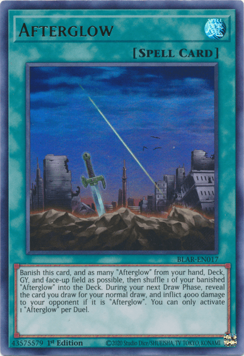 1st Edition, Battles of Legend: Armageddon, Normal Spell, Spell, Ultra Rare Afterglow [BLAR-EN017] Ultra Rare - Trading Card World