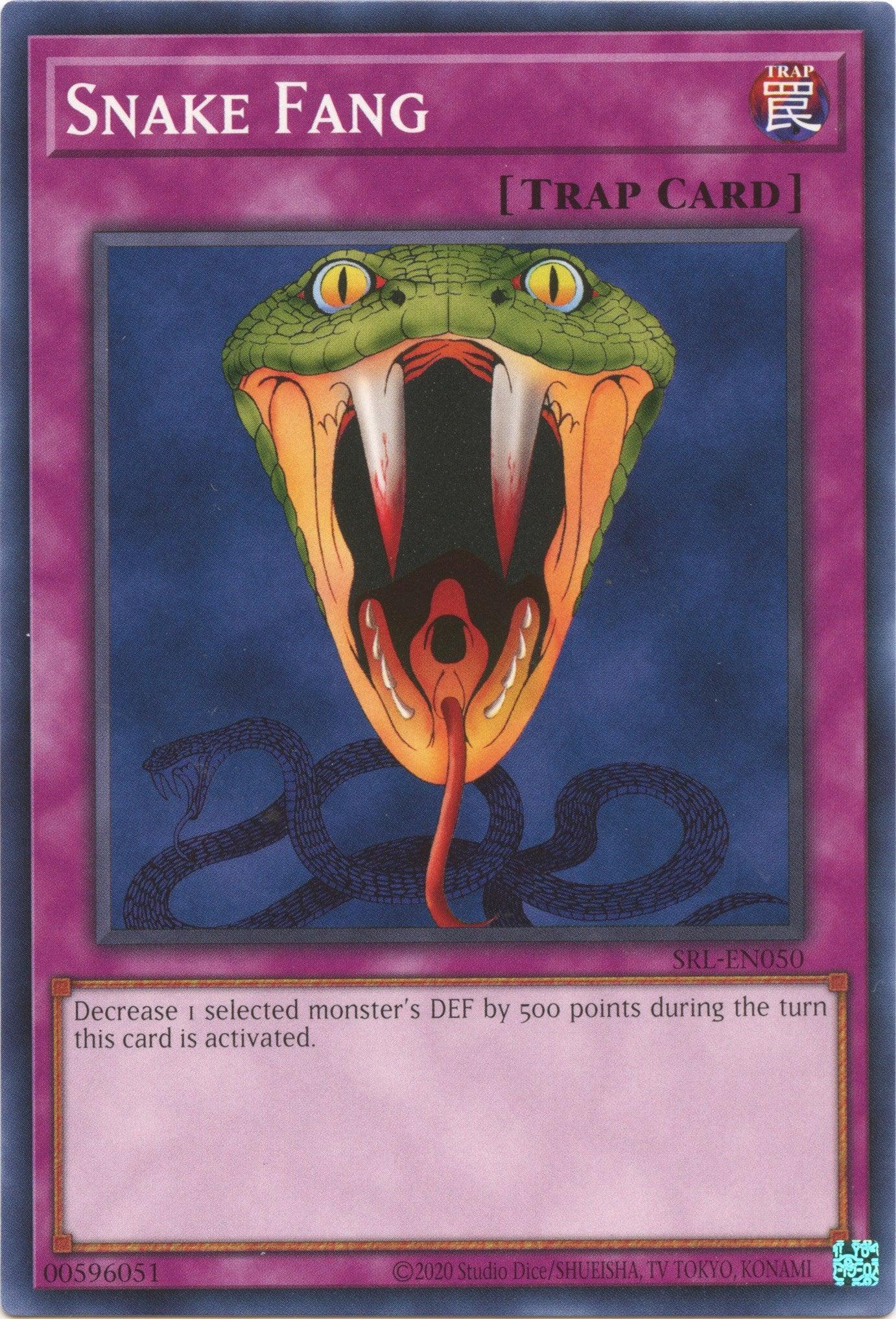 Common, Normal Trap, Spell Ruler (25th Anniversary Edition), Trap, Unlimited Snake Fang (25th Anniversary) [SRL-EN050] Common - Trading Card World