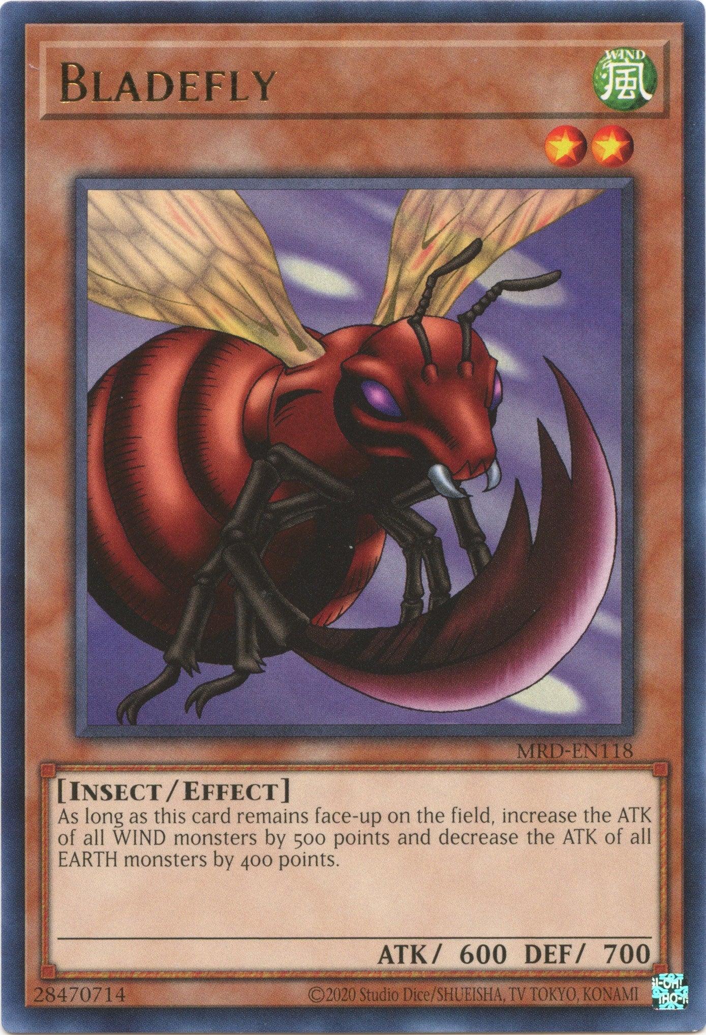 Effect Monster, Insect, Metal Raiders (25th Anniversary Edition), Rare, Unlimited, Wind Bladefly (25th Anniversary) [MRD-EN118] Rare - Trading Card World
