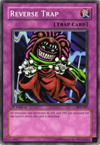 1st Edition, Common, Normal Trap, Starter Deck: Yugi, Trap, Unlimited Reverse Trap [SDY-047] Common - Trading Card World