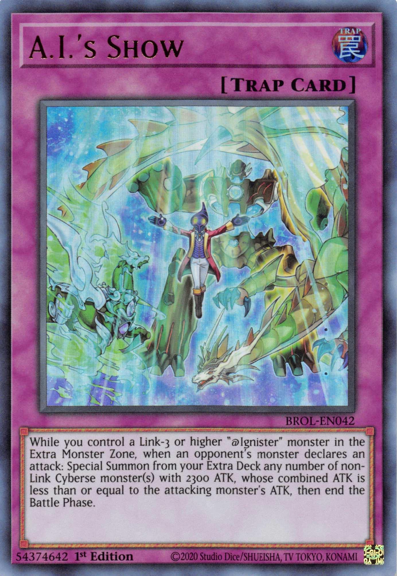 1st Edition,Brothers of Legend,Normal Trap,Trap,Ultra Rare A.I.'s Show [BROL-EN042] Ultra Rare - Trading Card World