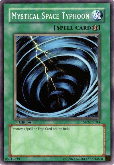 1st Edition, Common, Quick Play Spell, Spell, Structure Deck: Zombie Madness, Unlimited Mystical Space Typhoon [SD2-EN014] Common - Trading Card World