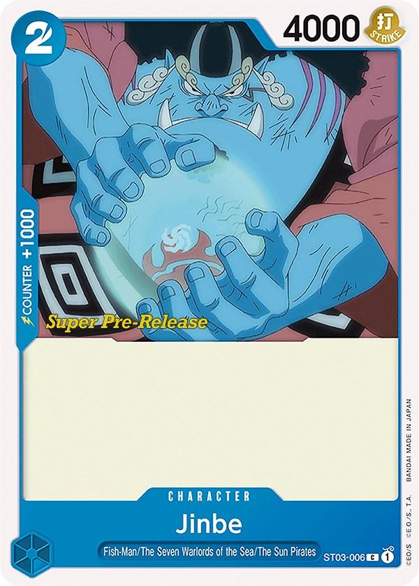 Character, Common, Fish-Man, Starter Decks, Super Pre-Release Starter Deck: The Seven Warlords of the Sea, The Seven Warlords of the Sea, The Sun Pirates Jinbe [Super Pre-Release Starter Deck: The Seven Warlords of the Sea] - Trading Card World