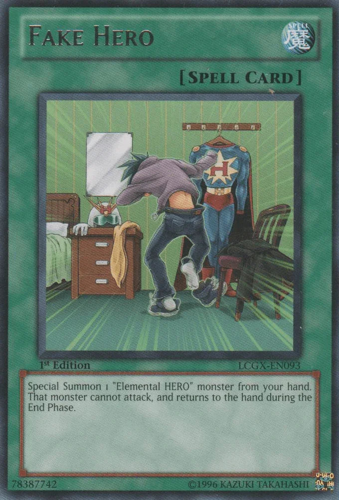 1st Edition, Legendary Collection 2, Normal Spell, Rare, Spell, Unlimited Fake Hero [LCGX-EN093] Rare - Trading Card World