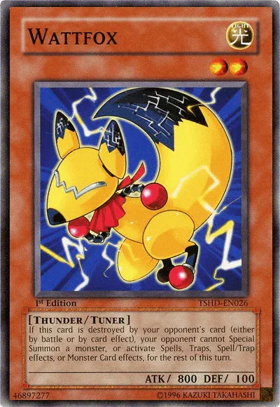 1st Edition, Common, Light, The Shining Darkness, Thunder, Tuner Monster, Unlimited Wattfox [TSHD-EN026] Common - Trading Card World