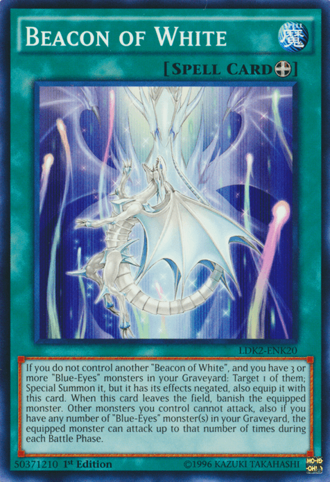 1st Edition, Common, Equip Spell, Legendary Decks II, Spell, Unlimited Beacon of White [LDK2-ENK20] Common - Trading Card World