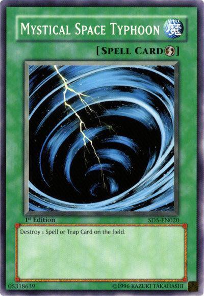 1st Edition, Common, Quick Play Spell, Spell, Structure Deck: Warrior's Triumph Mystical Space Typhoon [SD5-EN020] Common - Trading Card World