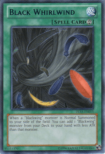 Continuous Spell, Duelist League Promo, Rare, Spell, Unlimited Black Whirlwind (Blue) [DL15-EN015] Rare - Trading Card World