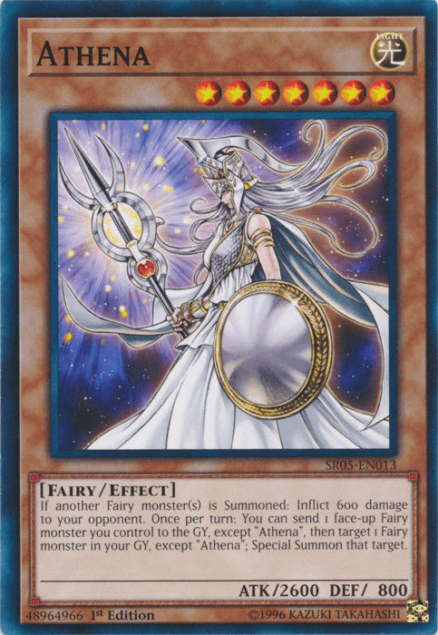 1st Edition, Common, Effect Monster, Fairy, Light, Structure Deck: Wave of Light Athena [SR05-EN013] Common - Trading Card World