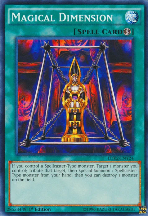 1st Edition, Common, Legendary Decks II, Quick Play Spell, Spell, Unlimited Magical Dimension [LDK2-ENY24] Common - Trading Card World