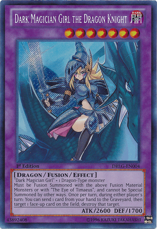 1st Edition, Dark, Dragon, Dragons of Legend, Fusion/Effect Monster, Secret Rare, Unlimited Dark Magician Girl the Dragon Knight [DRLG-EN004] Secret Rare - Trading Card World