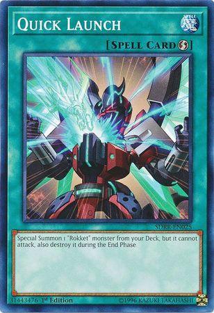 1st Edition, Common, Quick Play Spell, Spell, Structure Deck: Rokket Revolt Quick Launch [SDRR-EN025] Common - Trading Card World