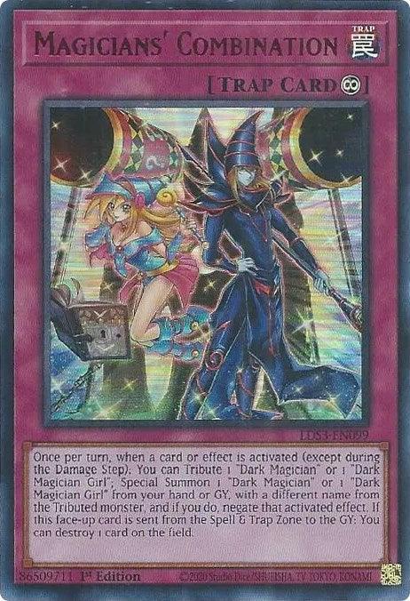1st Edition, Continuous Trap, Legendary Duelists: Season 3, Trap, Ultra Rare Magicians' Combination (Red) [LDS3-EN099] Ultra Rare - Trading Card World