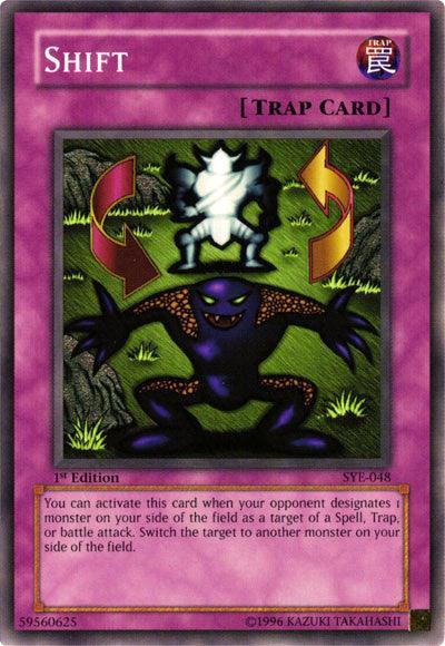 1st Edition, Common, Normal Trap, Starter Deck: Yugi Evolution, Trap, Unlimited Shift [SYE-048] Common - Trading Card World
