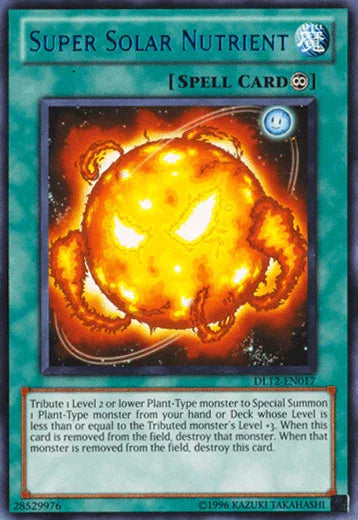 Continuous Spell, Duelist League Promo, Rare, Spell, Unlimited Super Solar Nutrient (Blue) [DL12-EN017] Rare - Trading Card World