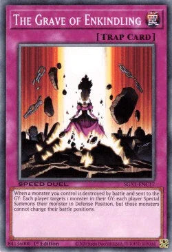 1st Edition, Common, Normal Trap, Speed Duel GX: Duel Academy Box, Trap The Grave of Enkindling [SGX1-ENC17] Common - Trading Card World