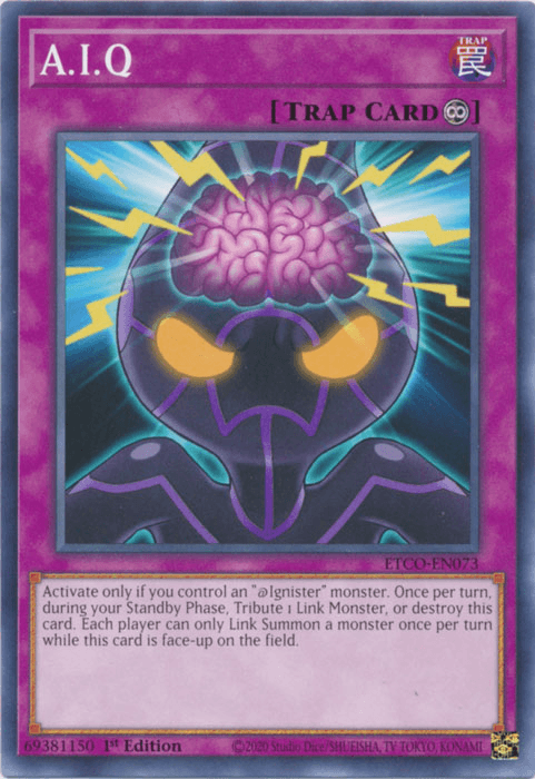 1st Edition, Common, Continuous Trap, Eternity Code, Trap A.I.Q [ETCO-EN073] Common - Trading Card World