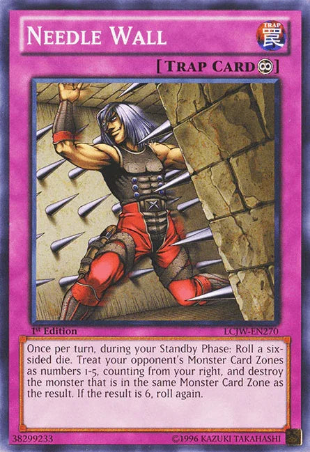 1st Edition, Common, Continuous Trap, Legendary Collection 4: Joey's World, Trap Needle Wall [LCJW-EN270] Common - Trading Card World