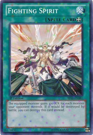 1st Edition, Battle Pack: Epic Dawn, Equip Spell, Spell, Starfoil Rare, Unlimited Fighting Spirit [BP01-EN081] Starfoil Rare - Trading Card World