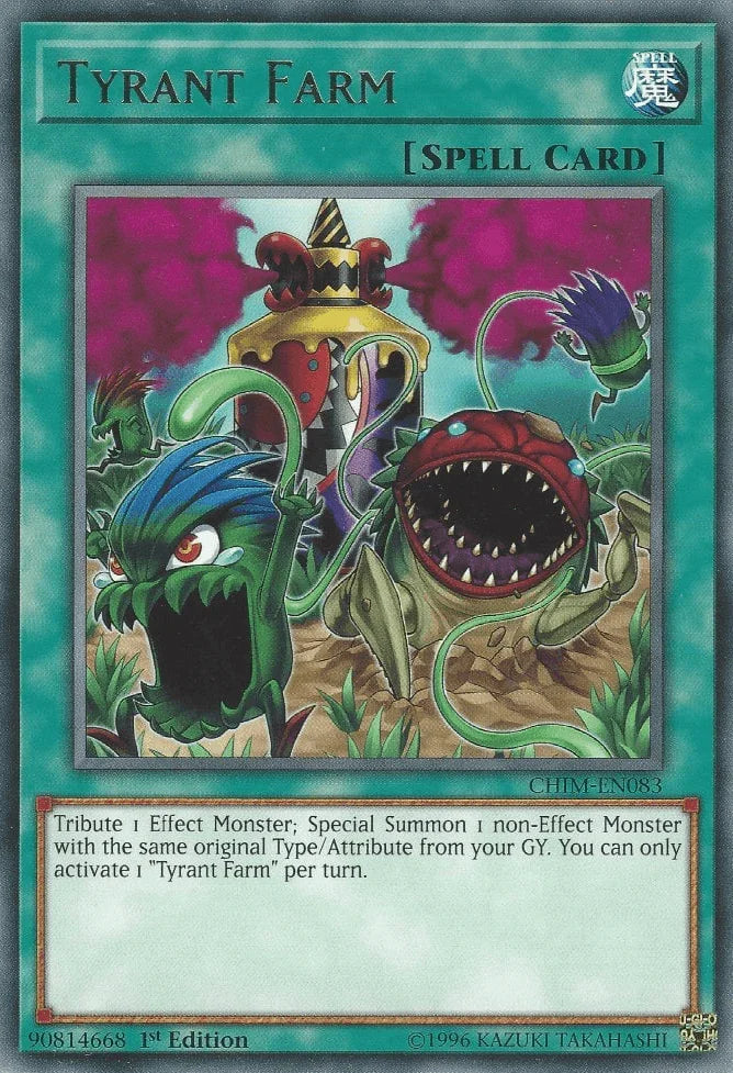 1st Edition, Chaos Impact, Normal Spell, Rare, Spell, Unlimited Tyrant Farm [CHIM-EN083] Rare - Trading Card World