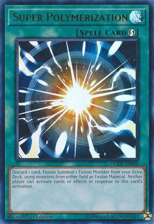 1st Edition, Duel Devastator, Quick Play Spell, Spell, Ultra Rare Super Polymerization [DUDE-EN040] Ultra Rare - Trading Card World
