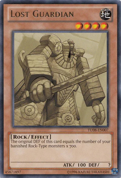 Earth, Effect Monster, Rare, Rock, Turbo Pack: Booster Eight, Unlimited Lost Guardian [TU08-EN007] Rare - Trading Card World