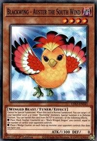 1st Edition, Common, Dark, Legendary Duelists: Season 2, Tuner/Effect Monster, Winged Beast Blackwing - Auster the South Wind [LDS2-EN041] Common - Trading Card World