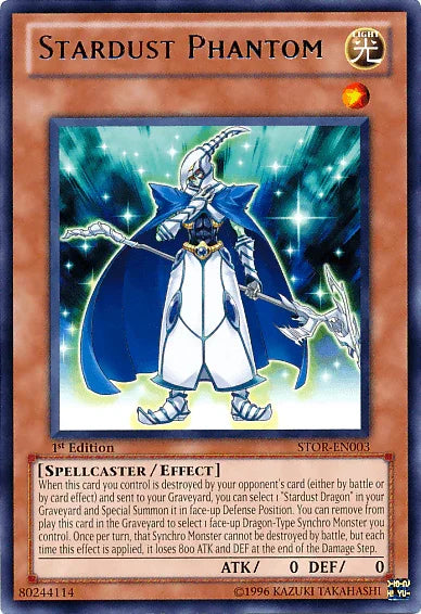 1st Edition, Effect Monster, Light, Rare, Spellcaster, Storm of Ragnarok, Unlimited Stardust Phantom [STOR-EN003] Rare - Trading Card World