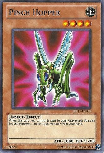 Duelist League Promo, Earth, Effect Monster, Insect, Rare, Unlimited Pinch Hopper (Blue) [DL13-EN006] Rare - Trading Card World