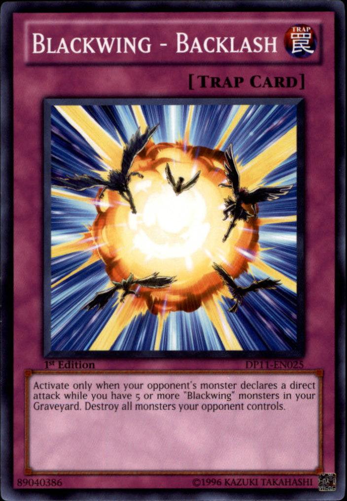 1st Edition, Common, Duelist Pack 11: Crow, Normal Trap, Trap Blackwing - Backlash [DP11-EN025] Common - Trading Card World