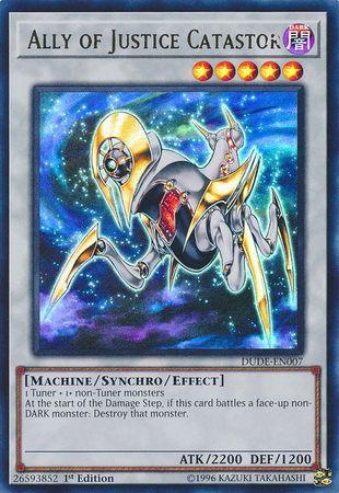 1st Edition, Dark, Duel Devastator, Machine, Synchro/Effect Monster, Ultra Rare Ally of Justice Catastor [DUDE-EN007] Ultra Rare - Trading Card World