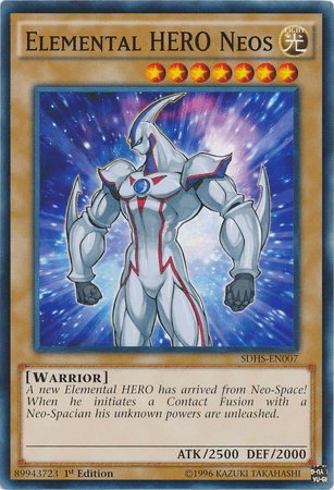 1st Edition, Common, Light, Normal Monster, Structure Deck: HERO Strike, Unlimited, Warrior Elemental Hero Neos [SDHS-EN007] Common - Trading Card World