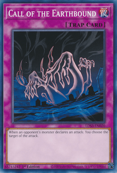 1st Edition, Common, Legendary Duelists: Season 3, Normal Trap, Trap Call of the Earthbound [LDS3-EN020] Common - Trading Card World