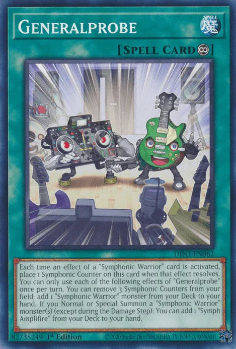1st Edition, Common, Continuous Spell, Dimension Force, Spell Generalprobe [DIFO-EN062] Common - Trading Card World
