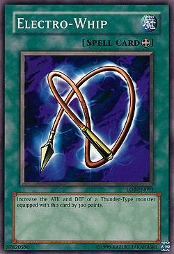 Common, Equip Spell, Spell, The Legend of Blue Eyes White Dragon, Unlimited Electro-Whip [LOB-EN093] Common - Trading Card World